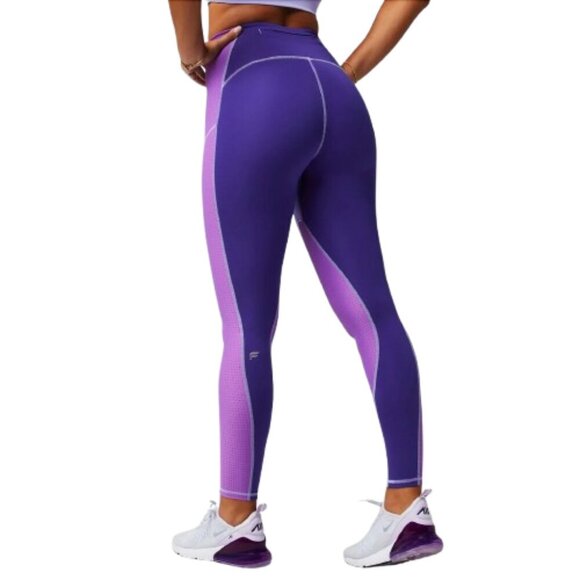 Women's M NWT Fabletics Motion365+ High-Waisted Shine Legging Purple - Picture 2 of 10